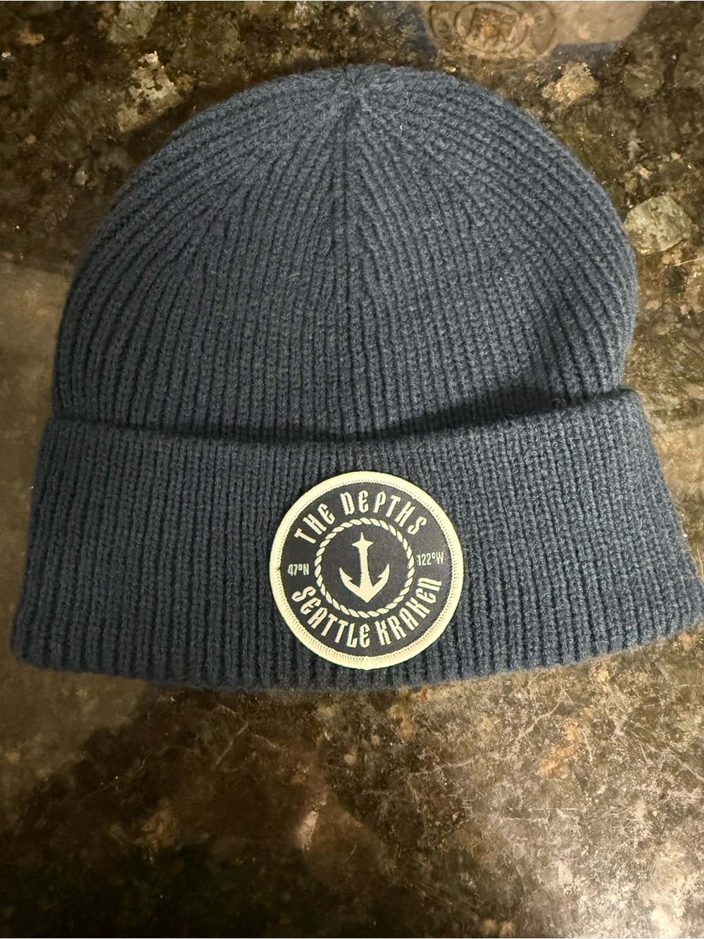 The Depths Seattle Kraken Navy Knit Beanie